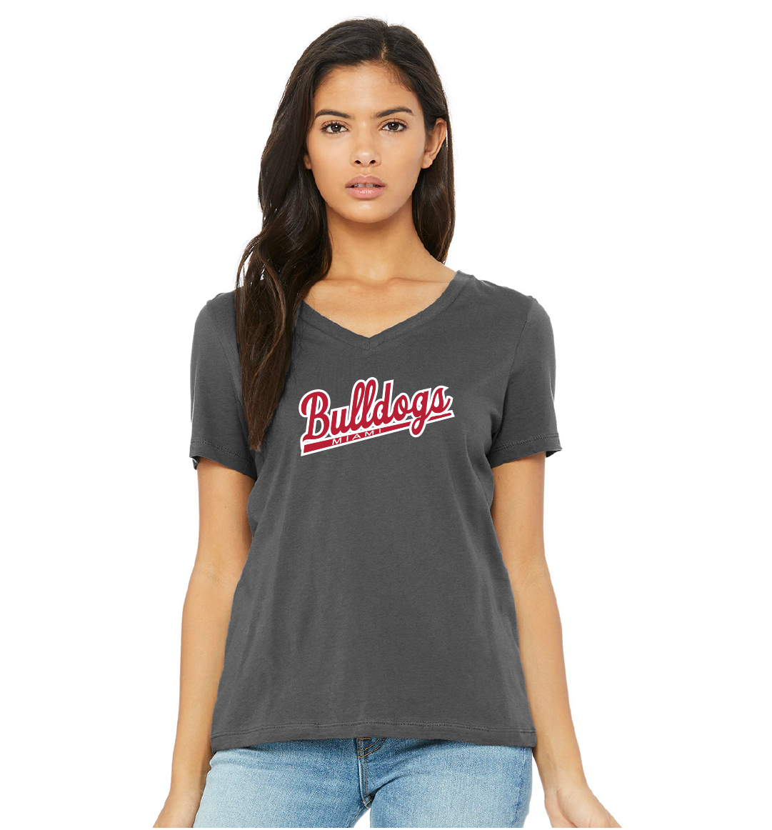 Bulldogs Script - Ladies Short Sleeve Tee