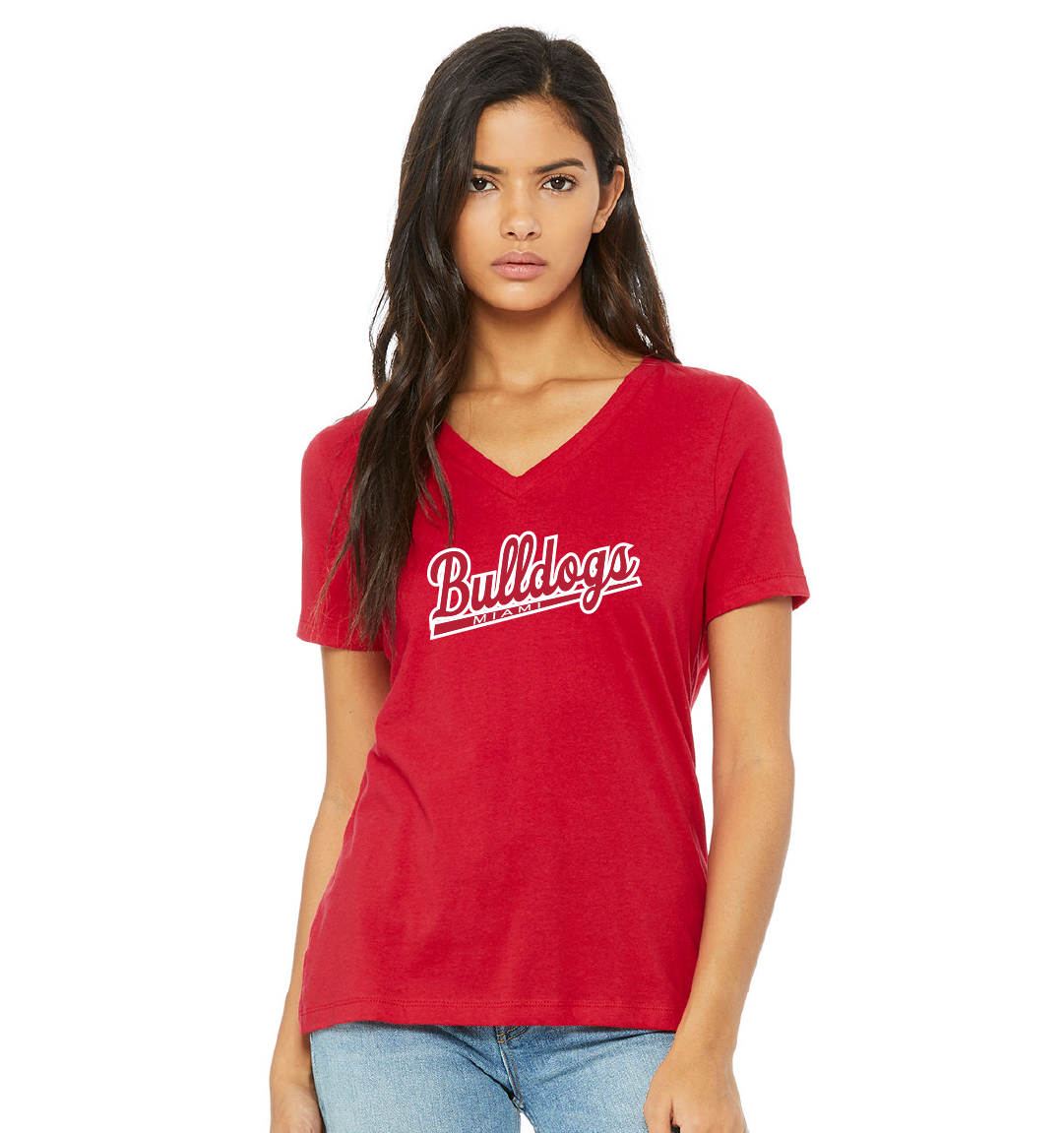 Bulldogs Script - Ladies Short Sleeve Tee