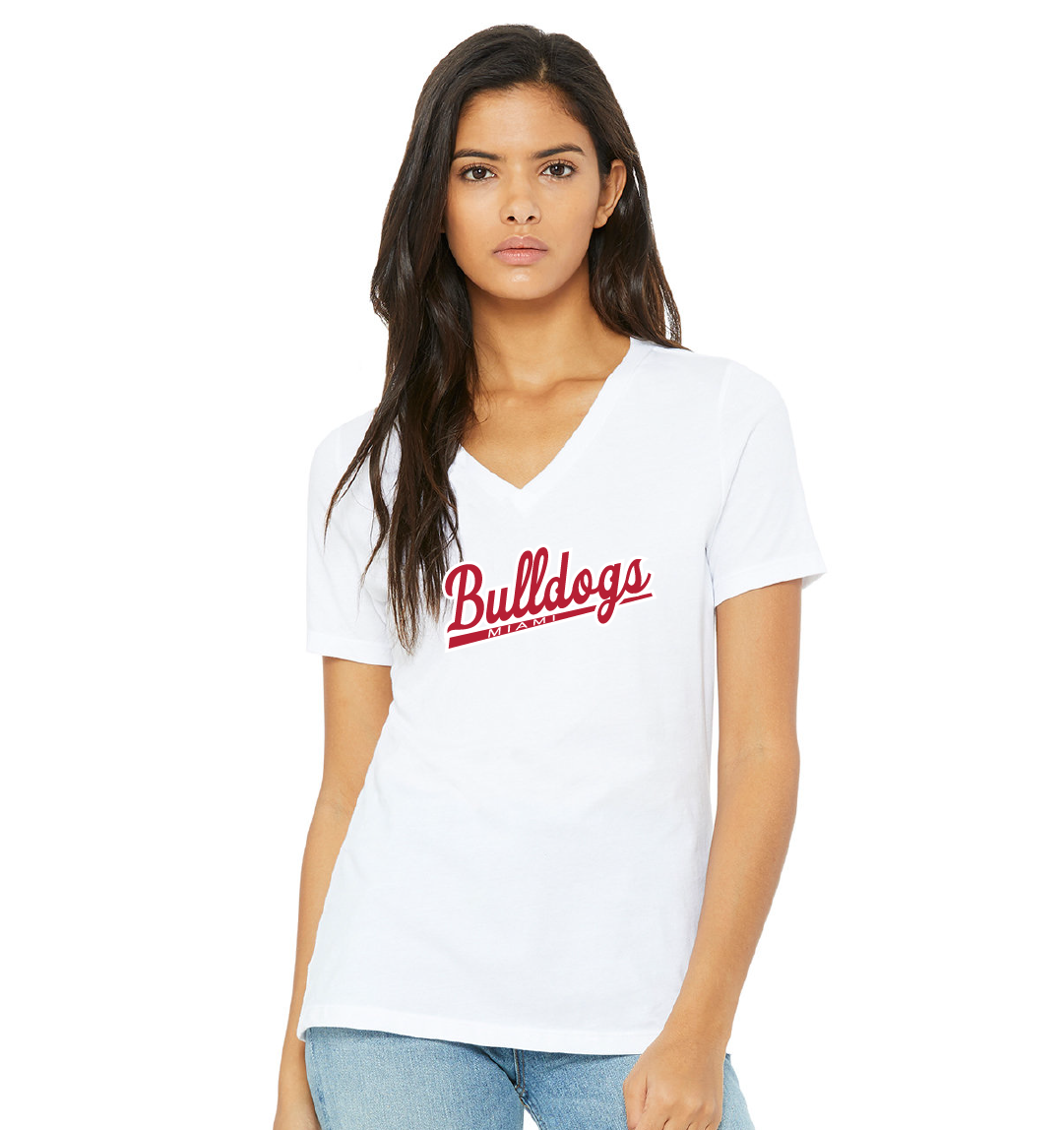 Bulldogs Script - Ladies Short Sleeve Tee