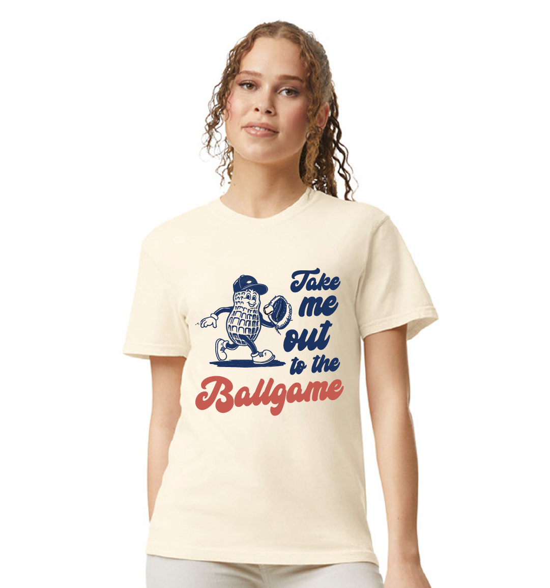 Retro Ball Game Peanut Tee