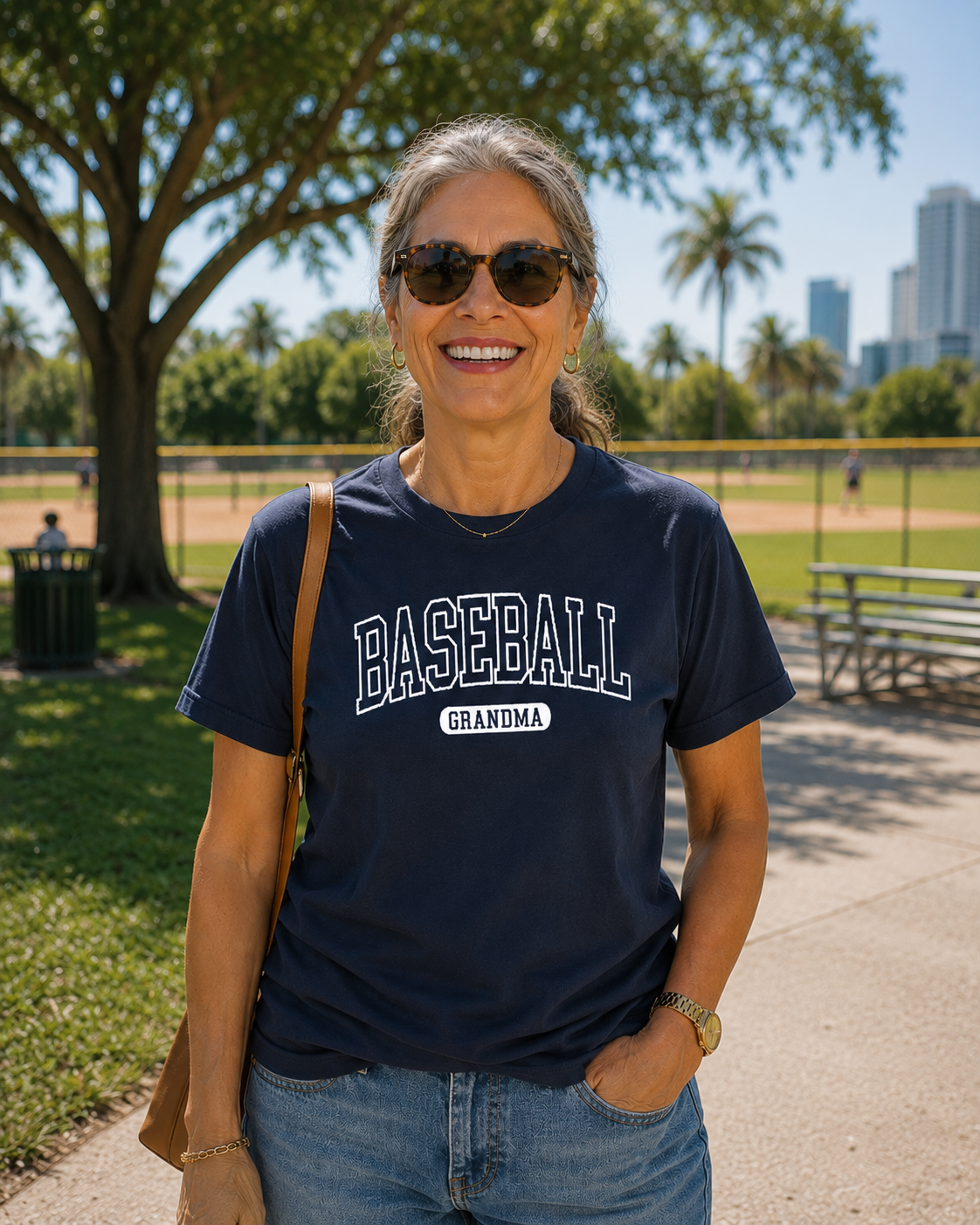 Baseball Grandma Tee