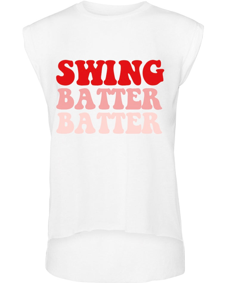 Swing Batter Batter - Rolled Sleeve Shirt