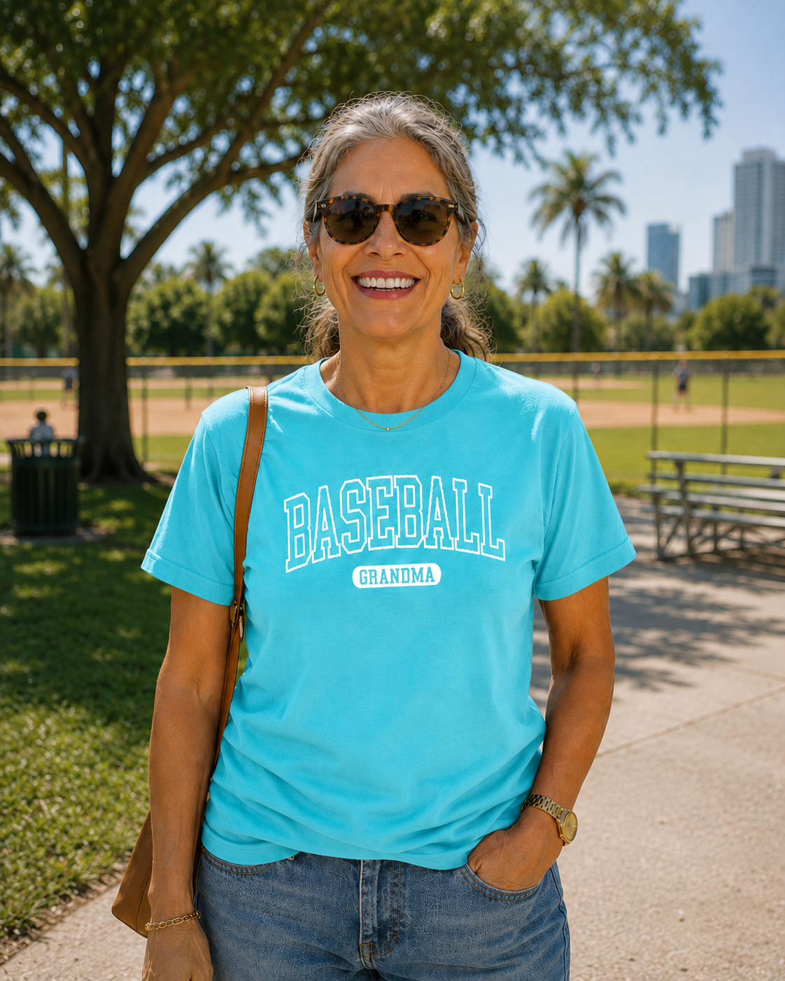 Baseball Grandma Tee