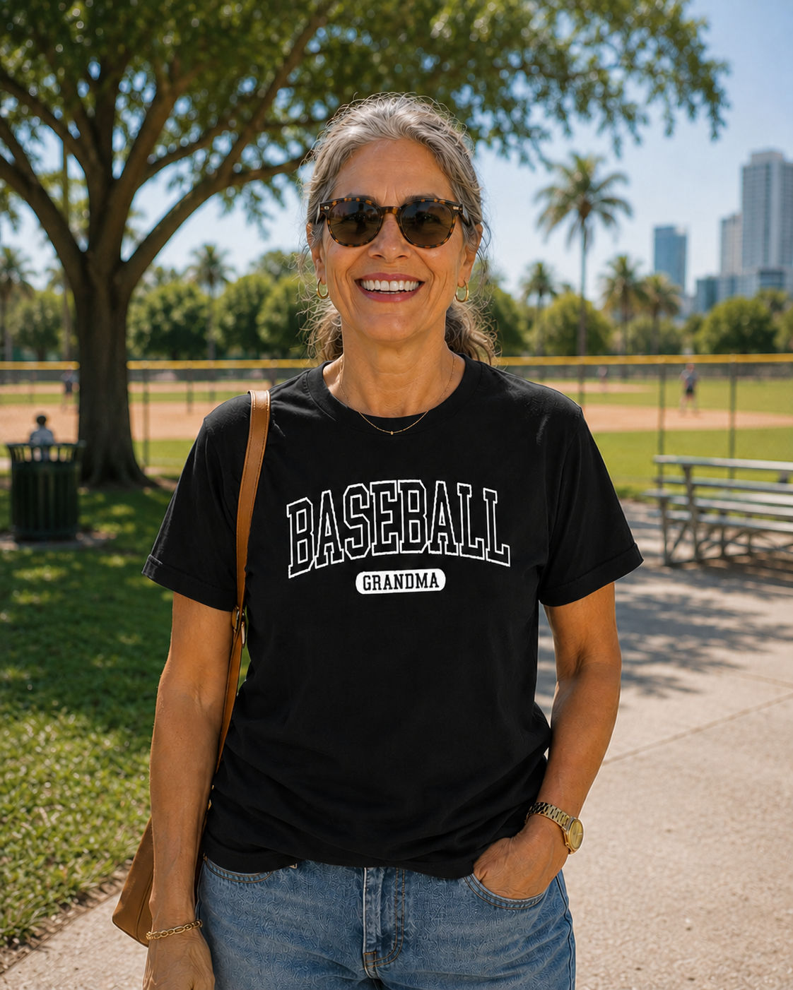 Baseball Grandma Tee