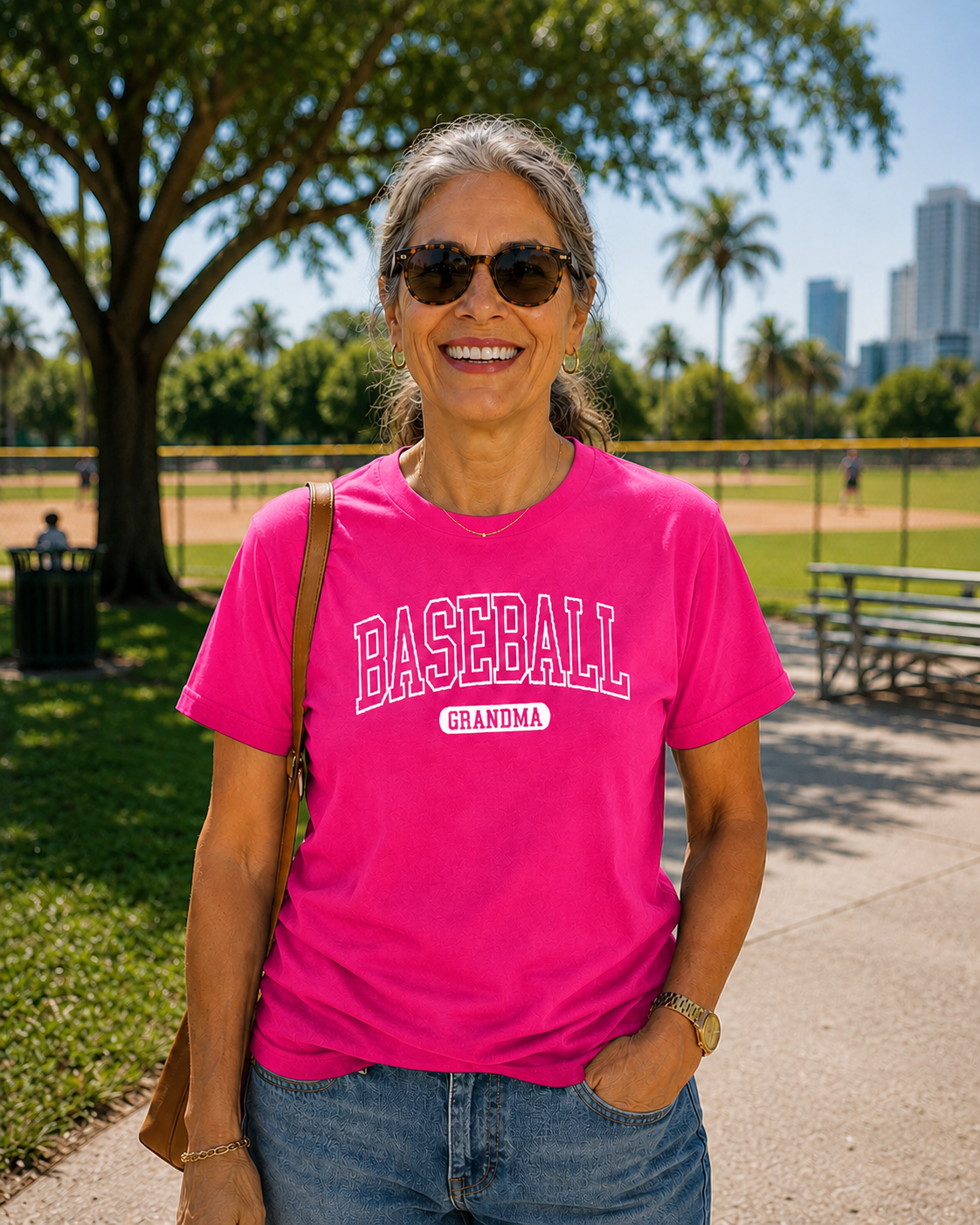 Baseball Grandma Tee