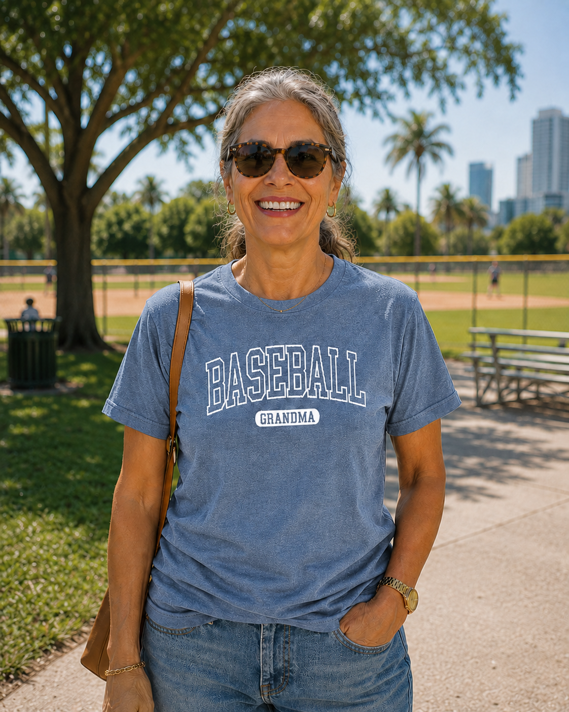 Baseball Grandma Tee